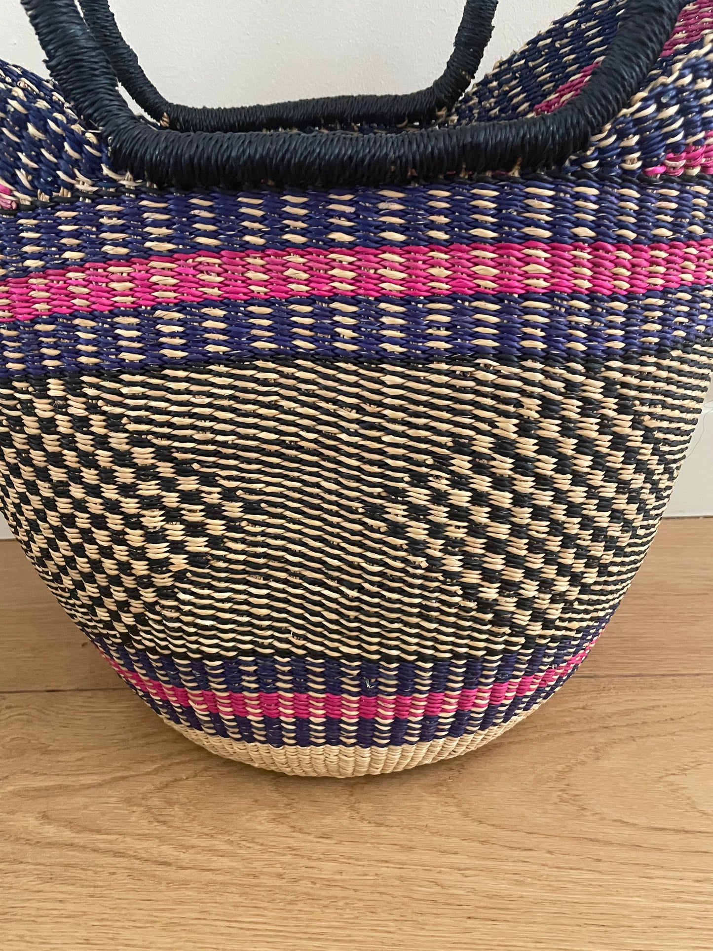 Bolga rieten mand multicolor