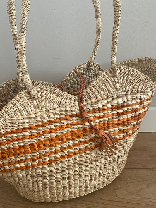 Bolga rieten geschulpte mand