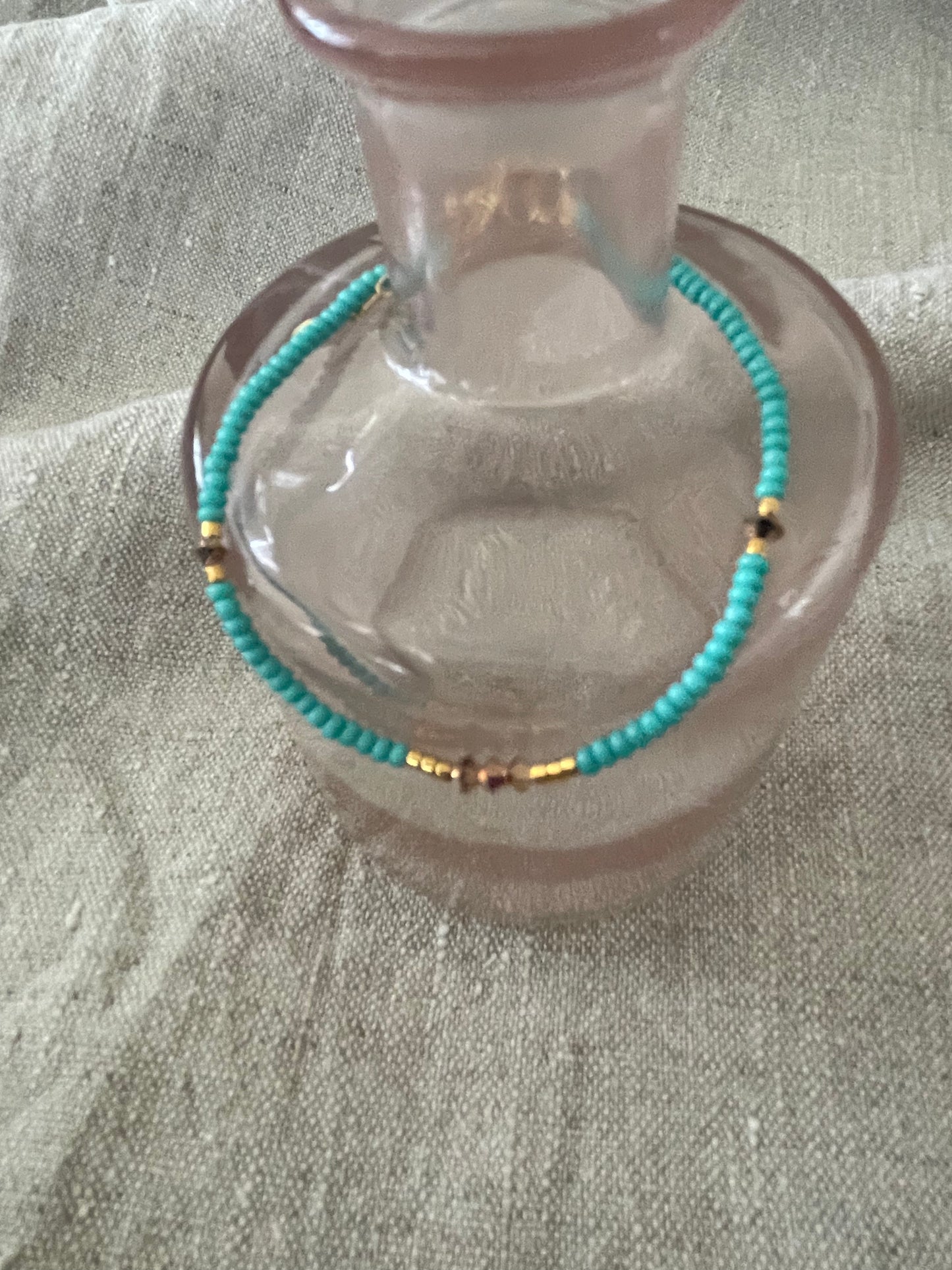 Endito crystal armband turquoise