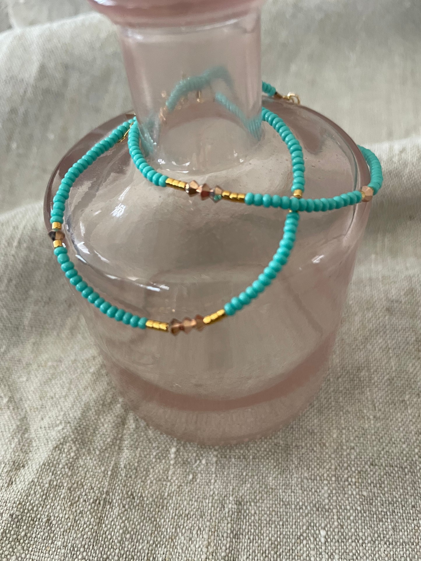 Endito crystal armband turquoise