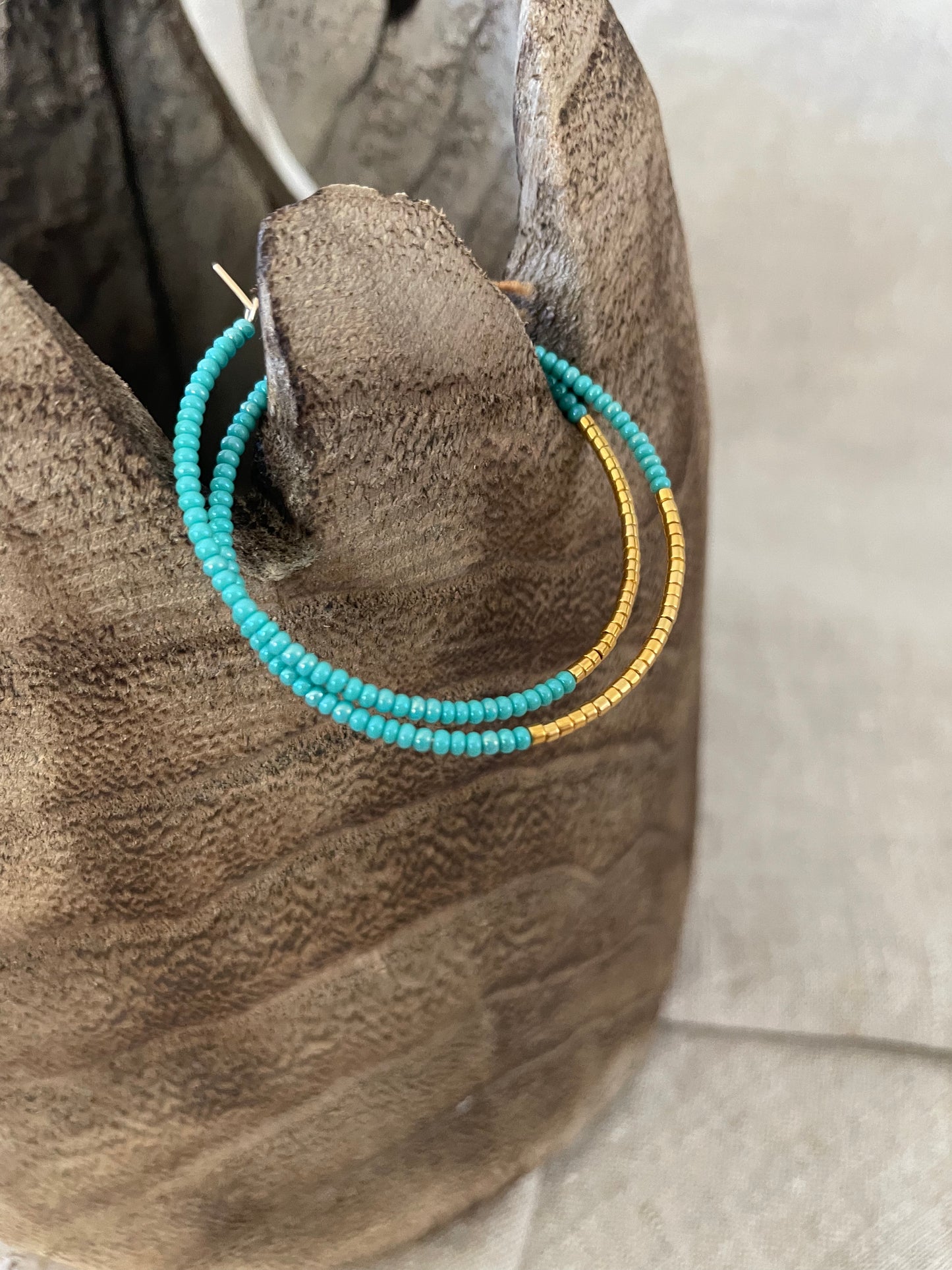 Creolen turquoise