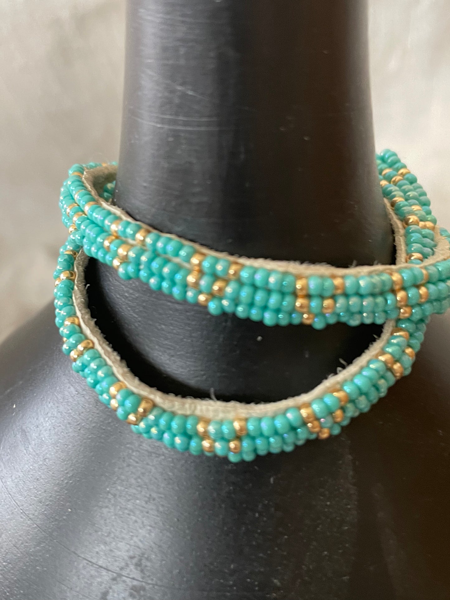 Dubbele armband turquoise