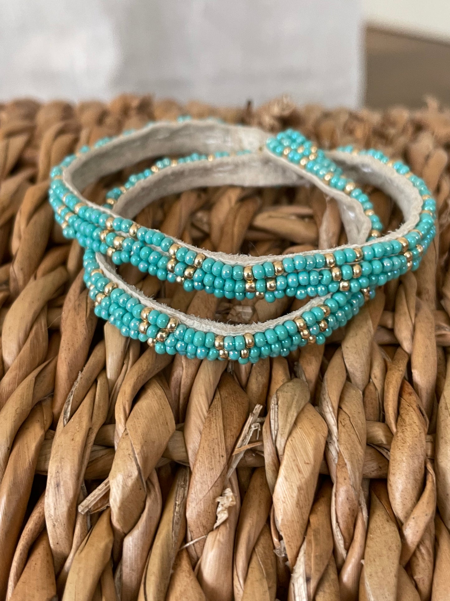 Dubbele armband turquoise