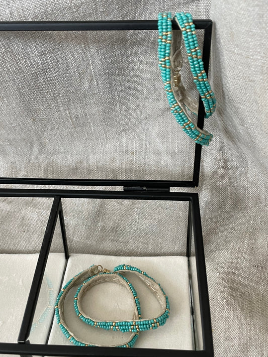 Dubbele armband turquoise