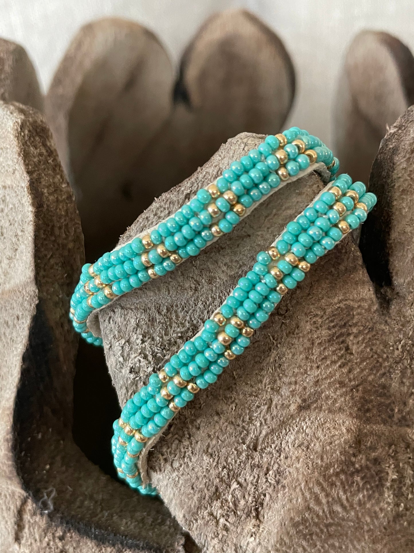 Dubbele armband turquoise