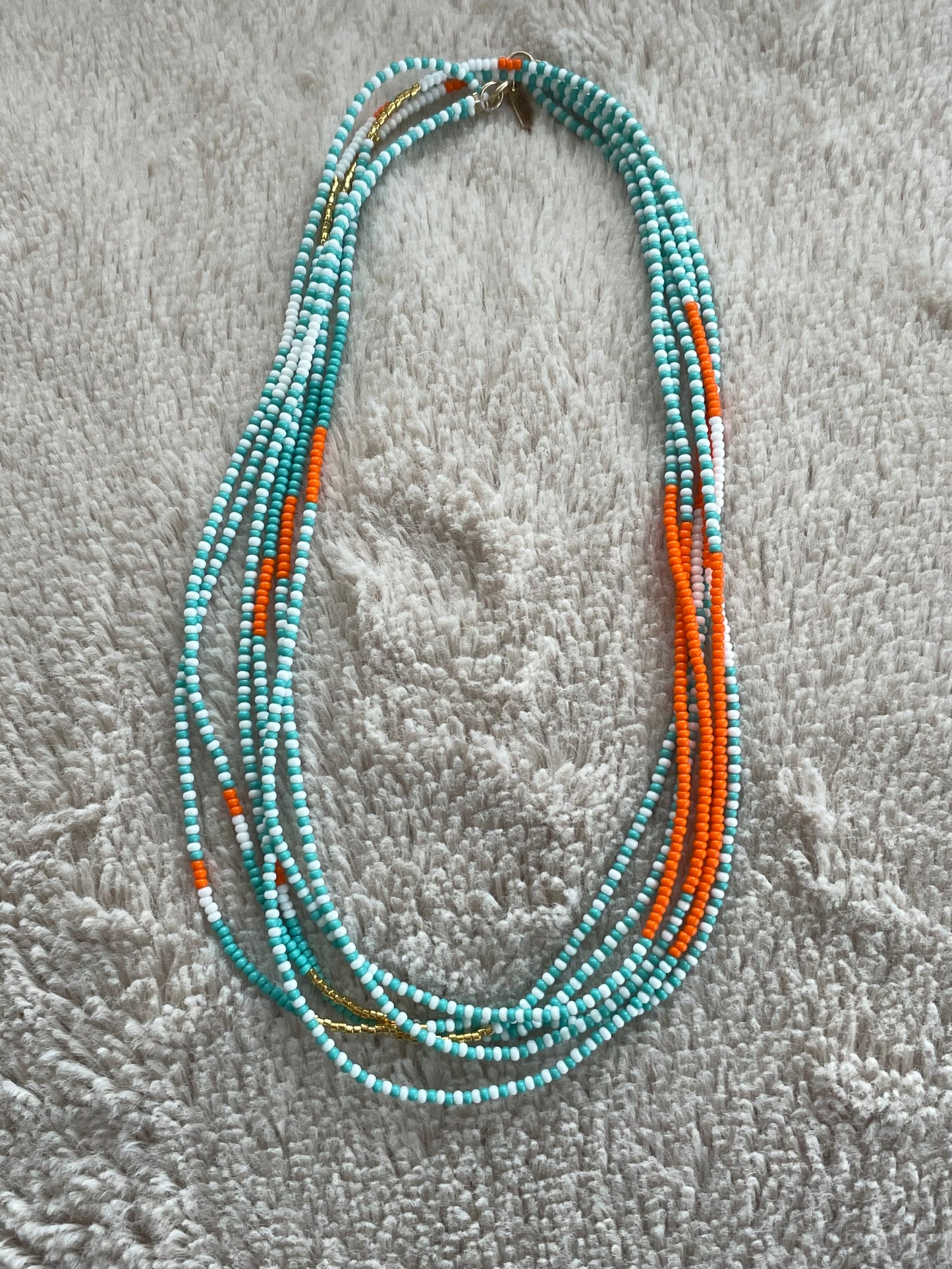 Triple Endito collier turquoise