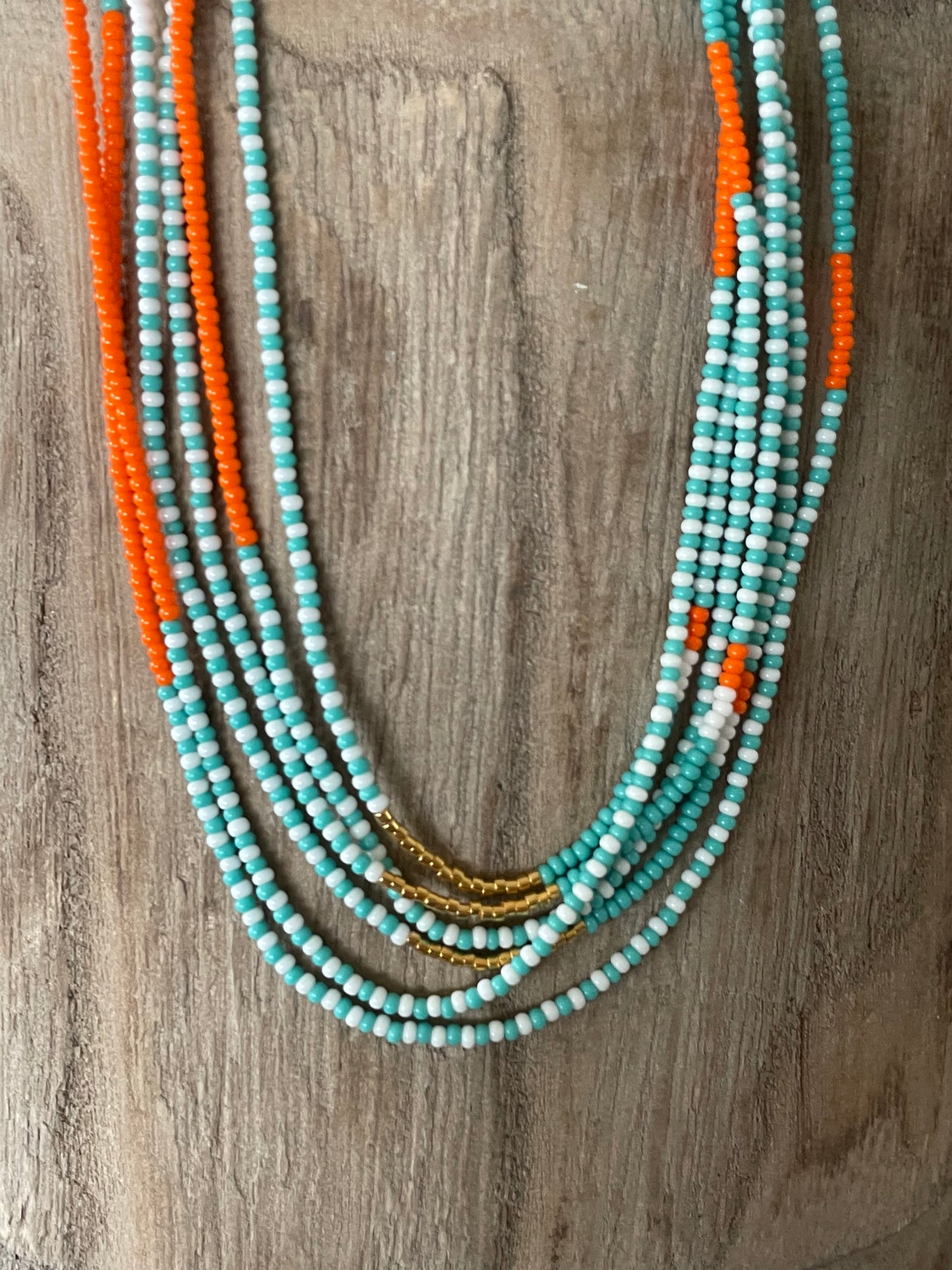 Triple Endito collier turquoise